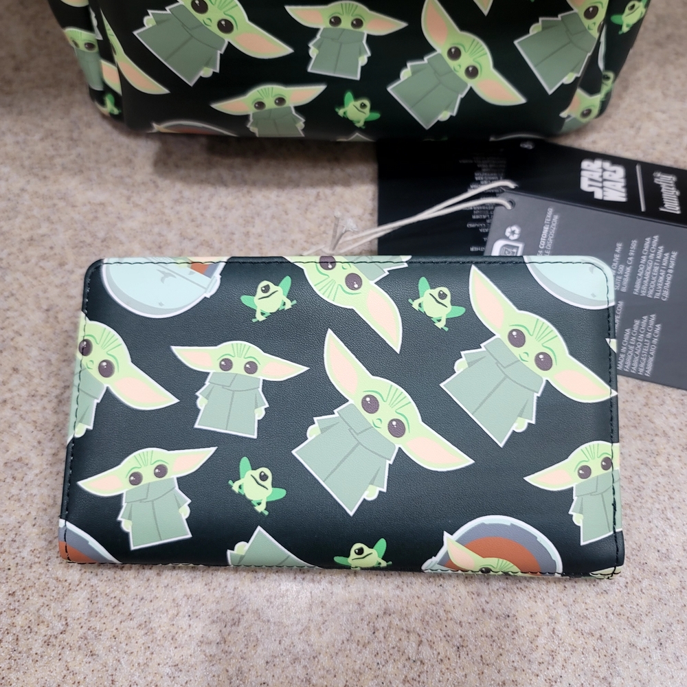 Loungefly Star Wars Mini Backpack and Wallet Set NWT - Picture 4 of 14